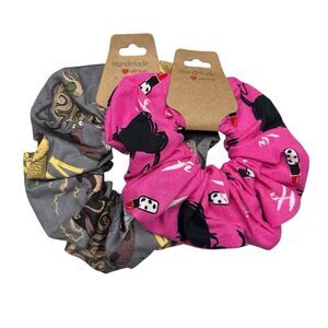 Scrunchies 2-Pack Handmade Disney Villains & Cruella Deville